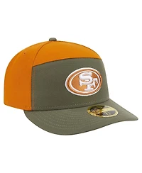 New Era Men's Olive/Brown San Francisco 49ers Two-Tone Color Pack Split Panel 59FIFTY Fitted Hat