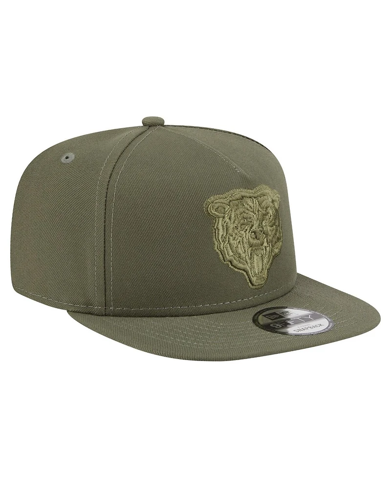 New Era Men's Olive Chicago Bears Color Pack A-Frame 9FIFTY Snapback Hat