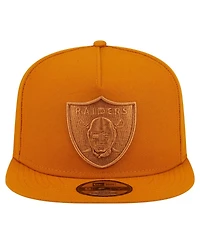 New Era Men's Brown Las Vegas Raiders Color Pack A-Frame 9FIFTY Snapback Hat