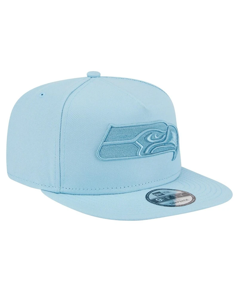 New Era Men's Light Blue Seattle Seahawks Color Pack A-Frame 9FIFTY Snapback Hat