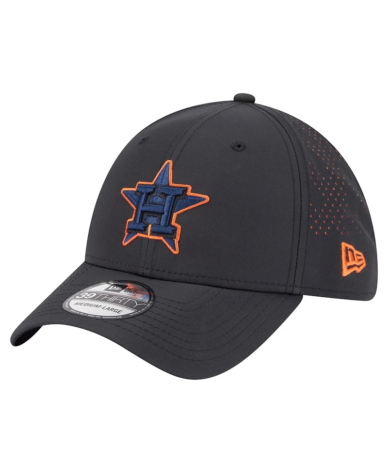 New Era Men's Black Houston Astros Night 39THIRTY Flex Hat