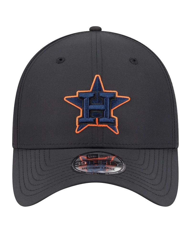 New Era Men's Black Houston Astros Night 39THIRTY Flex Hat