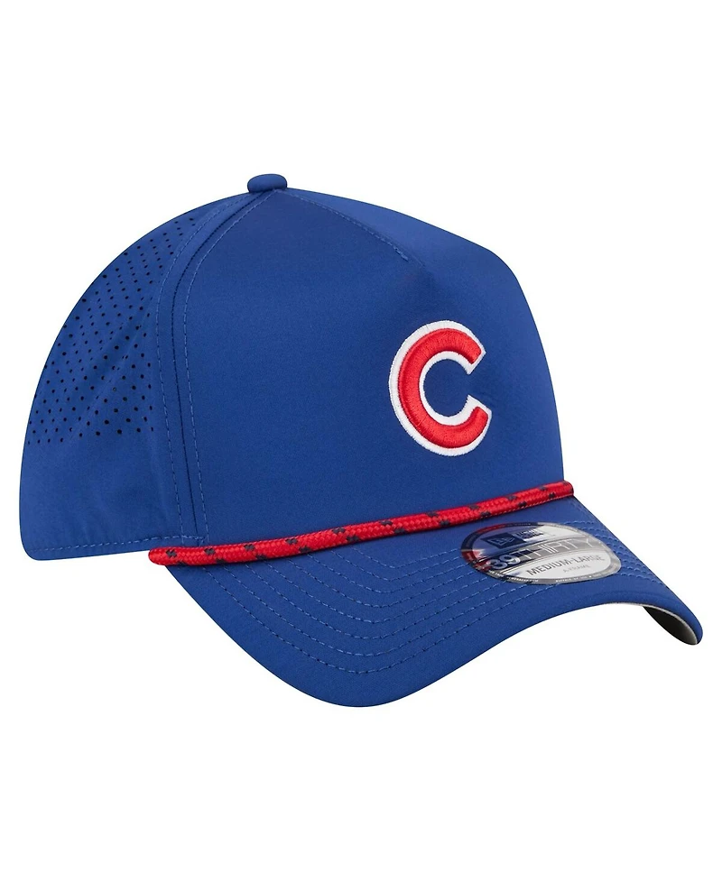 New Era Men's Royal Chicago Cubs 39THIRTY A-Frame Perforated Flex Hat