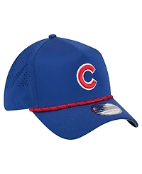 New Era Men's Royal Chicago Cubs 39THIRTY A-Frame Perforated Flex Hat