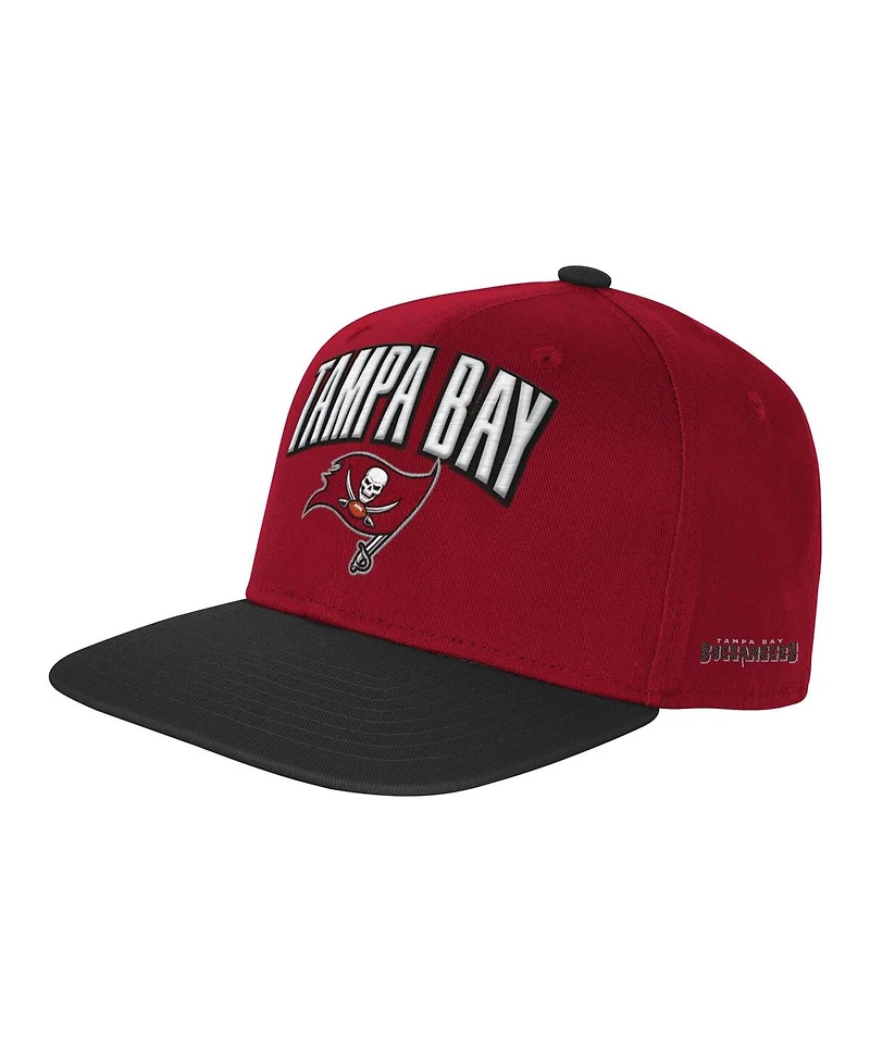 Outerstuff Big Boys and Girls Red Tampa Bay Buccaneers Essentials Adjustable Hat