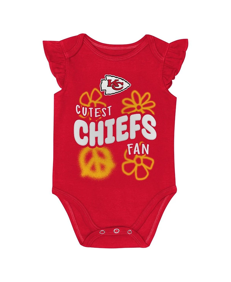 Outerstuff Baby Boys and Girls 2-Piece Kansas City Chiefs The Sunshine Bodysuit Set