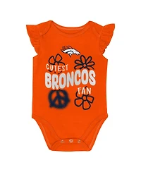 Outerstuff Baby Boys and Girls 2-Piece Denver Broncos The Sunshine Bodysuit Set