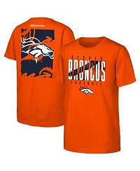 Outerstuff Big Boys and Girls Orange Denver Broncos Posterize T-Shirt