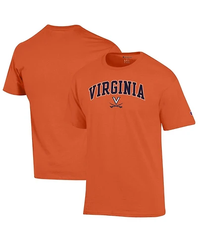 Champion Men's Orange Virginia Cavaliers Arched Logo T-Shirt