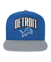 Outerstuff Big Boys and Girls Blue Detroit Lions Essentials Adjustable Hat