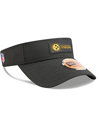 New Era Men's Black Pittsburgh Steelers 2025 Sideline Visor Hat