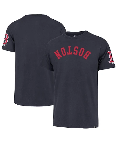 '47 Brand Men's Navy Boston Red Sox Upside Down Two-Peat Franklin T-Shirt