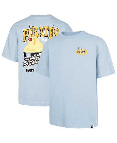 '47 Brand Men's Light Blue Pittsburgh Pirates Ice Cream Parlor Foundation T-Shirt