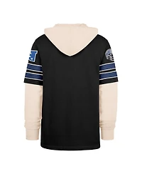 '47 Brand Men's Black Detroit Lions Split Zone Cornerback Duo Hoodie