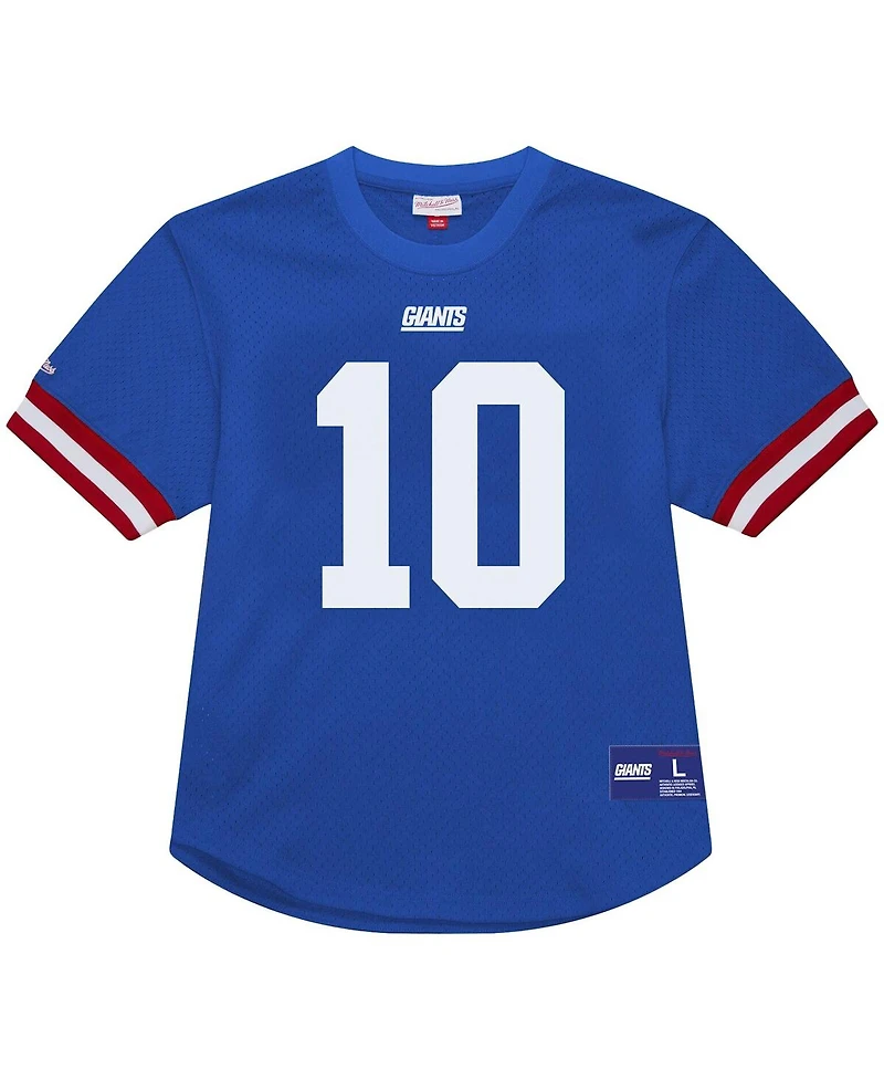 Mitchell & Ness Men's Eli Manning Royal New York Giants Retired Player Name Number Mesh Top
