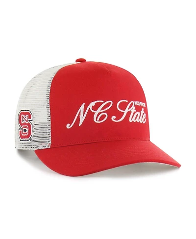'47 Brand Men's and Women's Red Nc State Wolfpack Contemporary Basics Foundation Trucker Hitch Adjustable Hat