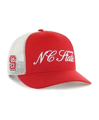 '47 Brand Men's and Women's Red Nc State Wolfpack Contemporary Basics Foundation Trucker Hitch Adjustable Hat