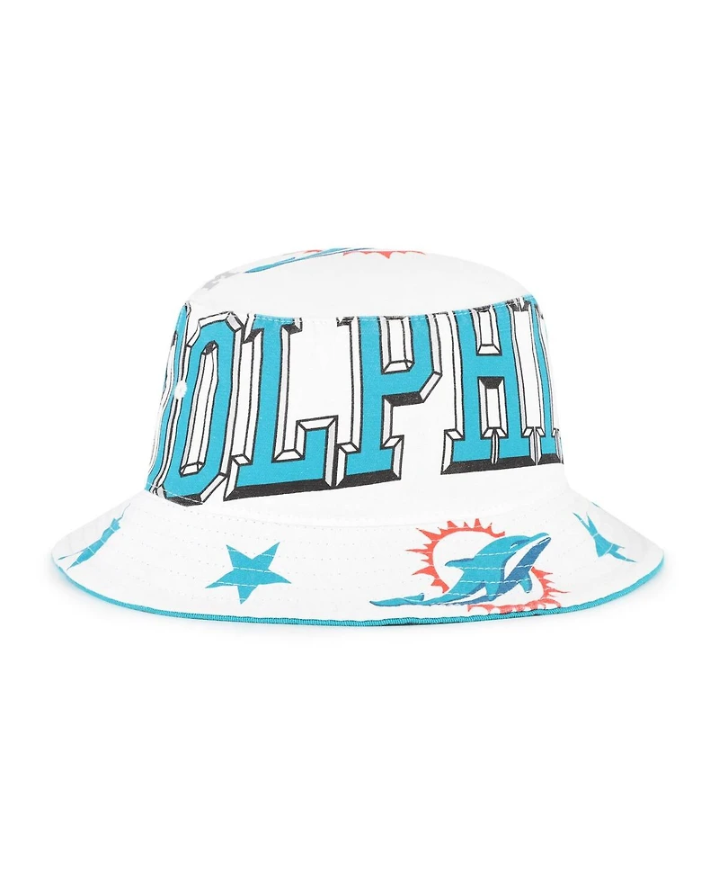 '47 Brand Women's White Miami Dolphins Energize Bucket Hat