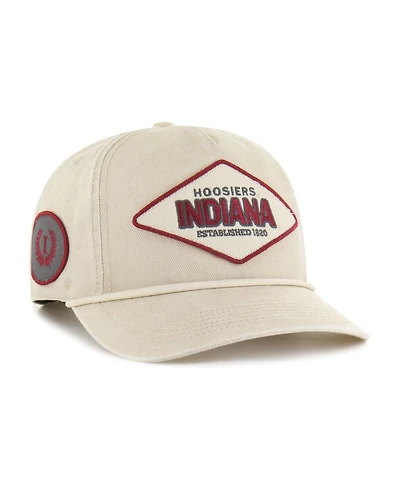 '47 Brand Men's and Women's Cream Indiana Hoosiers Outdoorsmen Cairn Hitch Adjustable Hat