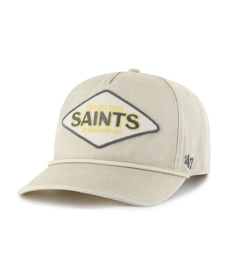 '47 Brand Men's Khaki New Orleans Saints Cairn Hitch Adjustable Hat