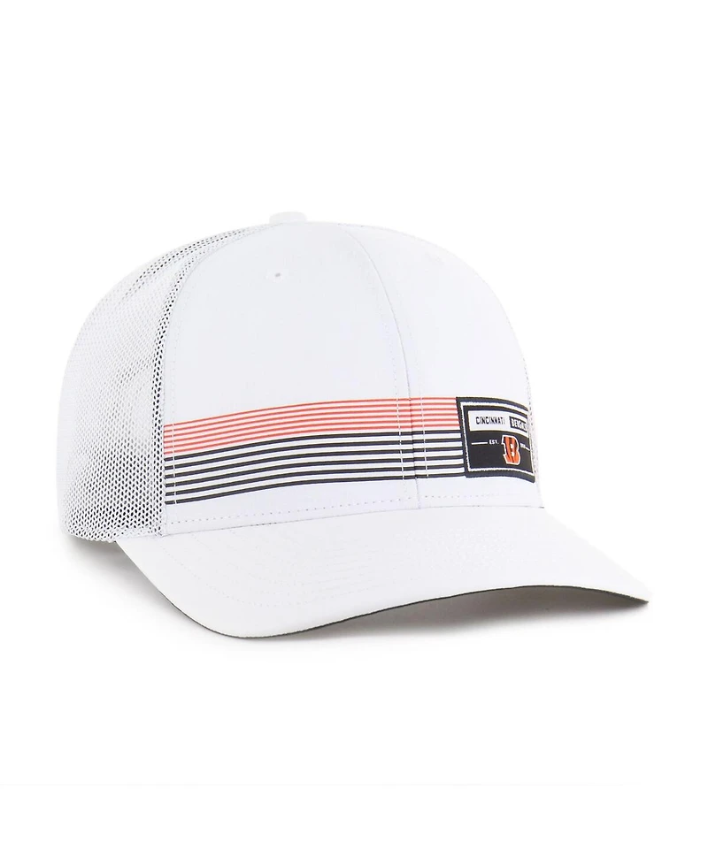 '47 Brand Men's White Cincinnati Bengals Rangefinder Trucker Adjustable Hat