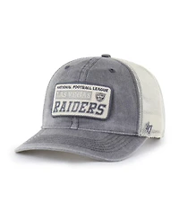 '47 Brand Men's Charcoal Las Vegas Raiders Canteen Relaxed Trucker Adjustable Hat
