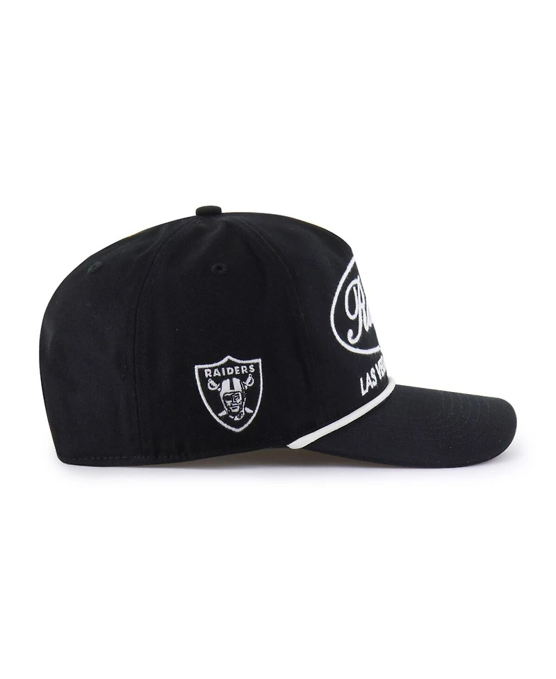 '47 Brand Men's Black Las Vegas Raiders Foundational Hitch Adjustable Hat