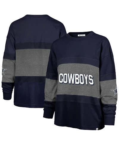 '47 Brand Women's Navy Dallas Cowboys Breezeway Archive Long Sleeve T-Shirt