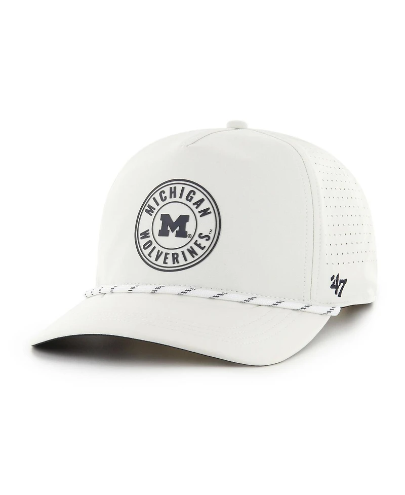 '47 Brand Men's White Michigan Wolverines Forward Collection Loop Hitch Adjustable Hat