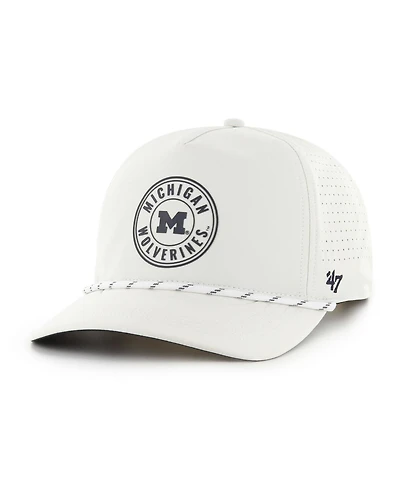 '47 Brand Men's White Michigan Wolverines Forward Collection Loop Hitch Adjustable Hat