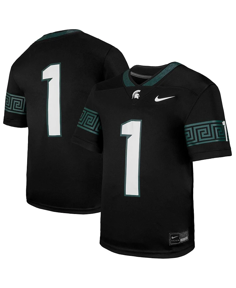 Nike Big Boys and Girls 1 Black Michigan State Spartans Untouchable Replica Game Jersey