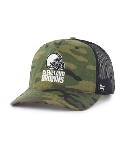 '47 Brand Men's Camo Cleveland Browns Trucker Adjustable Hat