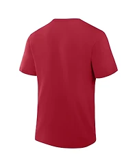 Fanatics Men's Crimson Oklahoma Sooners Big Tall Distressed Logo T-Shirt
