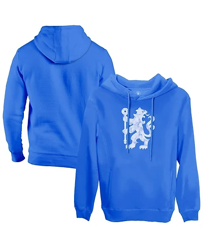 1863FC Men's Blue Chelsea Lion Glyph Fleece Pullover Hoodie