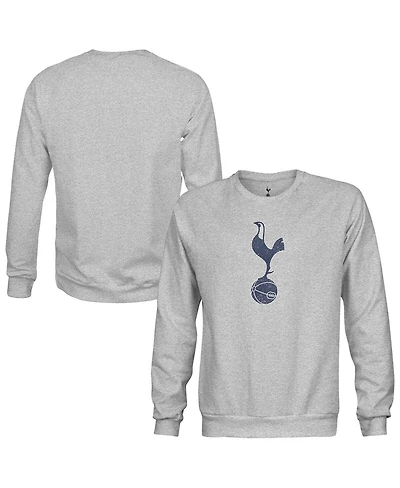 1863FC Men's Heather Gray Tottenham Hotspur Pullover Crewneck Sweatshirt