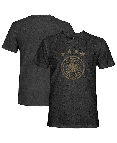 1863FC Men's Heather Black Germany National Team Mono Badge Vintage Tri-Blend T-Shirt