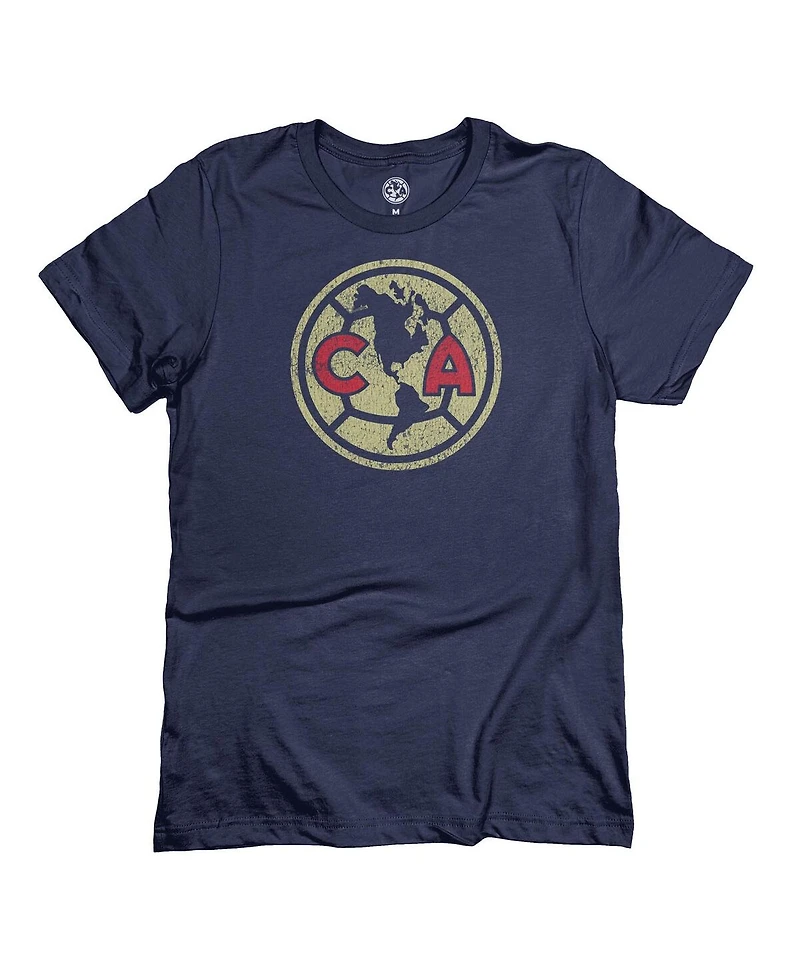 1863FC Men's Navy Club America Color Badge T-Shirt