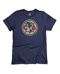 1863FC Men's Navy Club America Color Badge T-Shirt