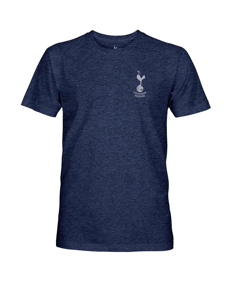 1863FC Men's Navy Tottenham Hotspur Left Mono Badge Vintage Tri-Blend T-Shirt
