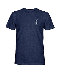 1863FC Men's Navy Tottenham Hotspur Left Mono Badge Vintage Tri-Blend T-Shirt