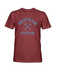 1863FC Men's Heather Claret West Ham United Team Arch Vintage Tri-Blend T-Shirt