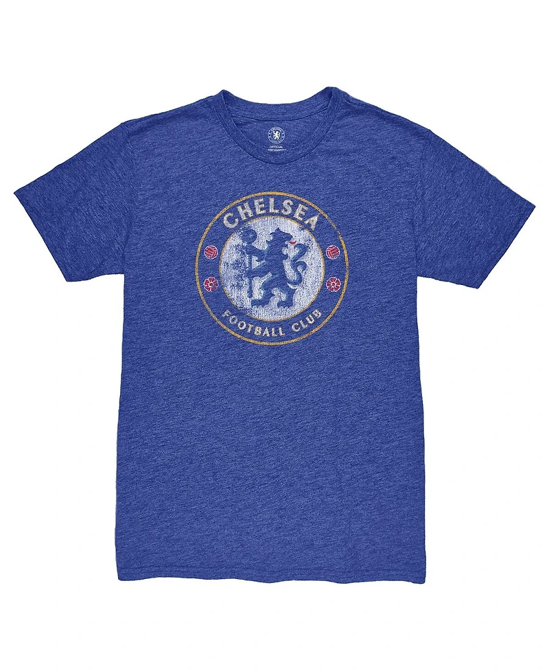1863FC Men's Blue Chelsea Color Badge Vintage Tri-Blend T-Shirt