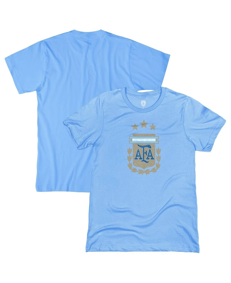 1863FC Men's Light Blue Argentina National Team Badge T-Shirt