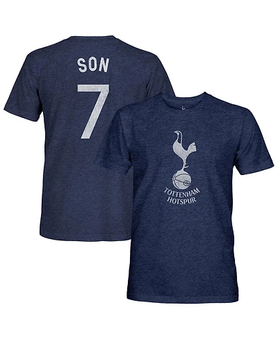 1863FC Men's Son Heung-Min Heather Navy Tottenham Hotspur Player Name Number Twisted Tri-Blend Slub T-Shirt