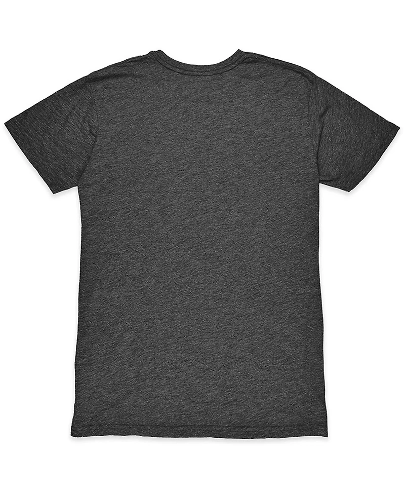 1863FC Men's Heather Black Barcelona Color Crest Twisted Tri-Blend Slub T-Shirt