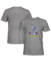 1863FC Men's Heather Gray Tottenham Hotspur Retro Crest Twisted Tri-Blend Slub T-Shirt