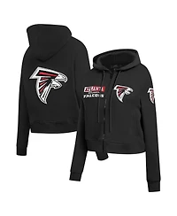Pro Standard Women's Black Atlanta Falcons Split Logo Full-Zip Hoodie