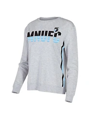 Concepts Sport Women's Gray Minnesota United Fc Cedar Tri-Blend Long Sleeve Top