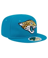 New Era Big Boys and Girls Teal Jacksonville Jaguars Main 59FIFTY Fitted Hat