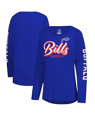 Fanatics Women's Royal Buffalo Bills Cheerleader Long Sleeve T-Shirt